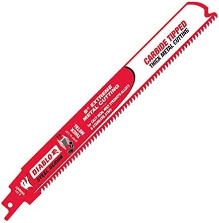 Diablo DS0908CF 9" Carbide Tipped Reciprocating Saw Blade