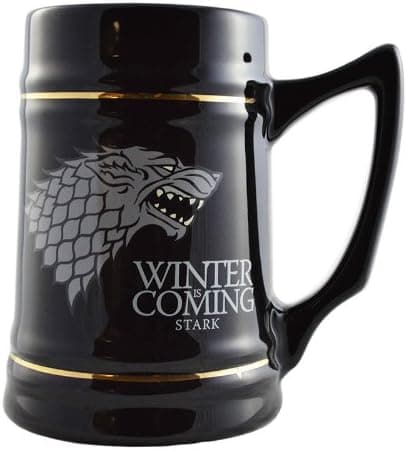 Game of Thrones Collectible Ceramic Stein-House Stark, Black