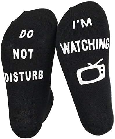 HH Do Not Disturb Socks I'm Watching TV Socks, Novelty Fun Cotton Socks For Game Love