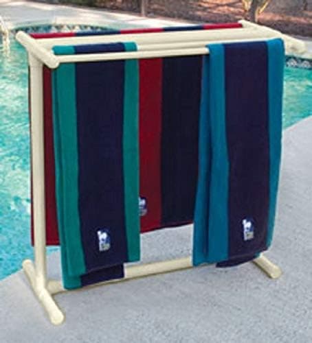 Outdoor Lamp company 405B Portable Outdoor 5 Bar Towel Rack - Bone