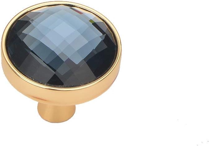 Leilai industry 10 Pack 32mm Crystal Knobs for Drawer Dresser Kitchen Cabinets Wardrobe Bathroom Cabinet,Bling Handles Pulls(Diameter: 32mm, Gold 1)