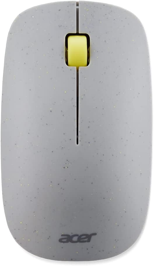 Acer Vero 3 Button Mouse | 2.4GHz Wireless | 1200DPI | Made with Post-Consumer Recycled (PCR) Material | Certified Works with Chromebook | Gray