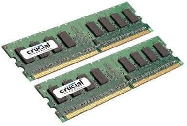 Lexar 1GB Kit (2 x 512MB) DDR2 PC2-4200 UNBUFFERED Non-ECC 240-PIN DIMM