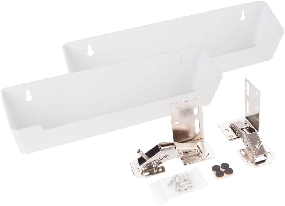 Hardware Resources TO11-R Wide Sink Tipout Tray Pack, White