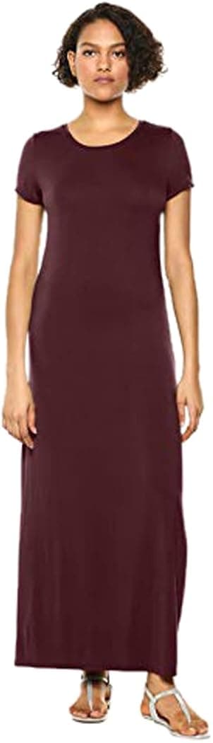 Amazon Essentials Women's Short-Sleeve Maxi Dress