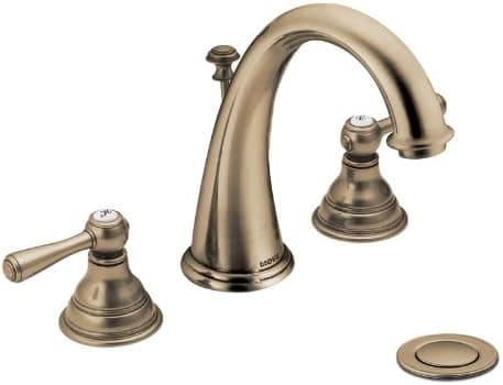 Moen T6125AZ Kingsley Two-Handle High Arc Bathroom Faucet Without Valve, Antique Bronze