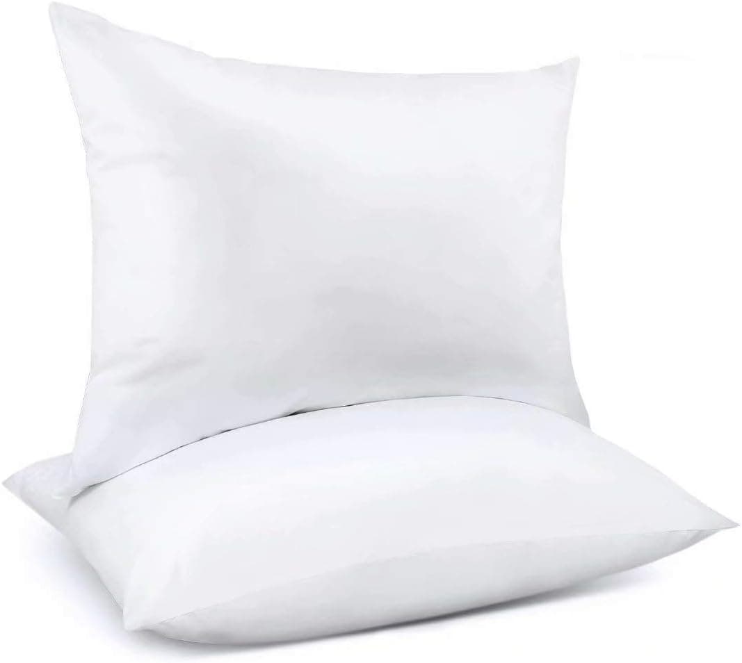 Adoric Pillows, Pillows for Sleeping (2-Pack) Down Alternative Bed Pillows 100% Cotton (White, King Size)