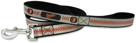 MLB Baltimore Orioles Baseball Pet Leash, Reflective, Small