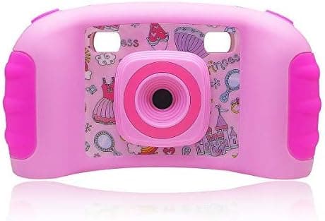 kids Toy Camera, Video Recorder Camcorder Camera for kids, Kids Digital Camera 128 MB Built-in Memory Mini Cameras with 4-in-1 Games, Birthday Holiday Christmas Gifts for Children Girls - Pink