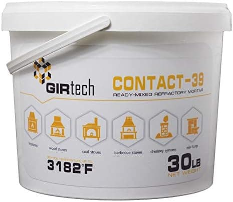GIRTech CONTACT-39 Furnace Cement and Fireplace Mortar (30)