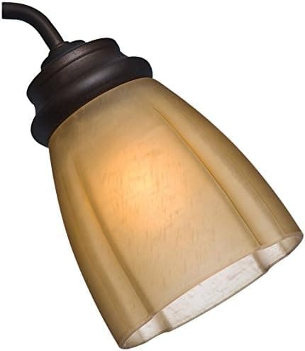 Casablanca 99045 2-1/4-Inch Socket Glass Ribbed Deco, Toffee