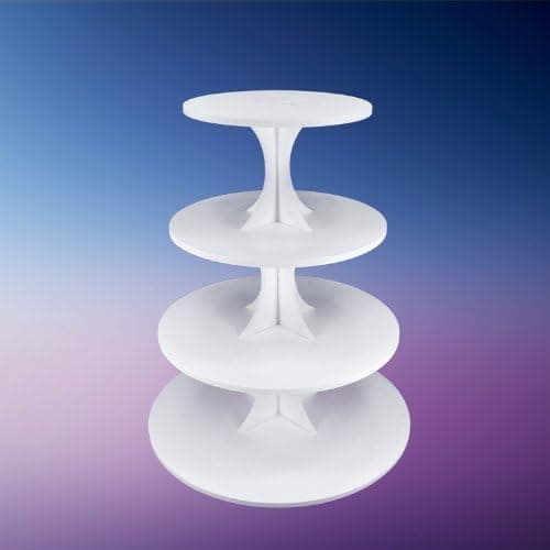 Party Mojo 4-Tier Round Traditional Cupcake Stand and Dessert Tower