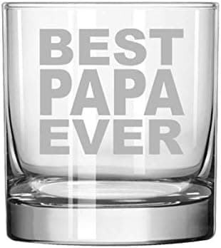11 oz Rocks Whiskey Highball Glass Best Papa Ever