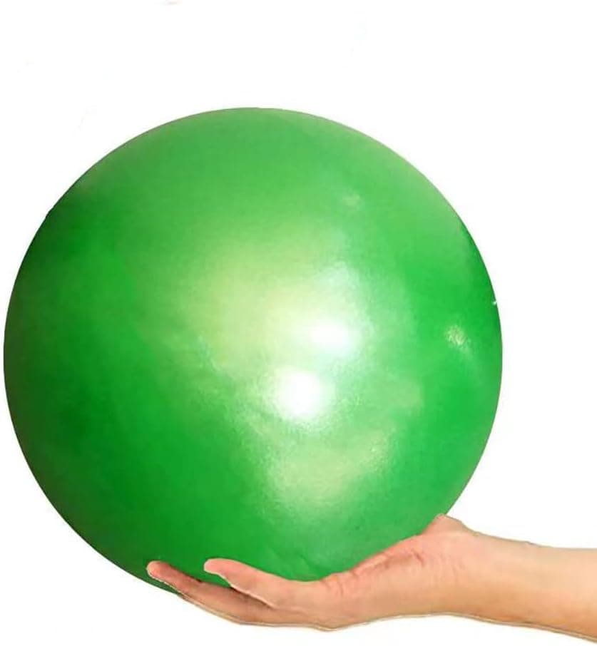 AOYU HOYKAO 9 Inch Mini Fitness Exercise Yoga Ball, Balance Bender Balls Stability Gym Anti Burst Slip Resistant with Inflatable Straw for Pilates Physical Core Therapy Training Equipment (Green)