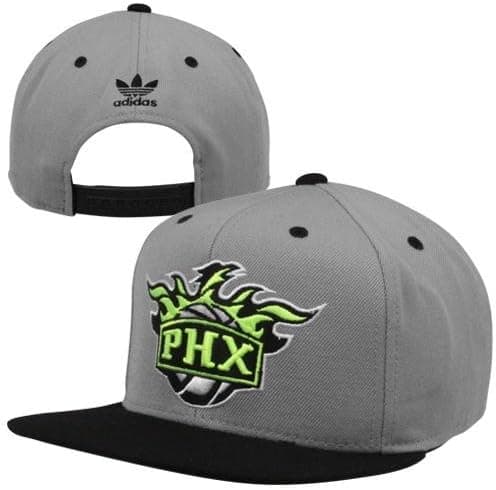 adidas NBA Phoenix Suns Fashion Two Tone Plastic Snapback Hat (Adjustable (Adult)) Grey
