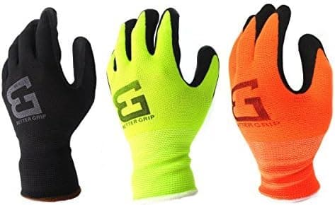 Better Grip Ultra-Thin BGSB1 Nylon Sandy Latex Coated Work Gloves, Pairs (Size, Color)