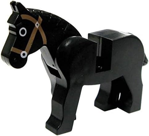 Horse (Black) - LEGO Animal Minifigure