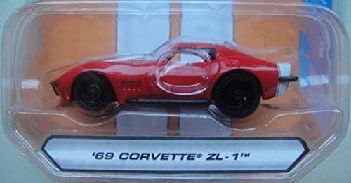 JADA BIG TIME MUSCLE RED AND WHITE '69 CORVETTE ZL-1 DIE-CAST