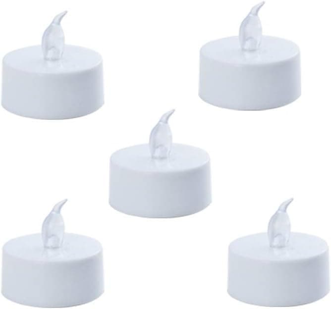 Srpring Realistic Bright Flameless LED Tea Light Candles, Bright, Flickering, Battery Powered Fake Candles, Unscented Tealights (24)