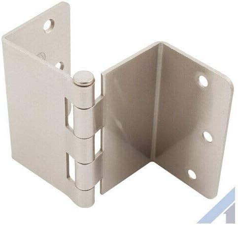 Danika 3.5 Inch Swing Clear Offset Door Hinge 1/4 Inch Radius | - Finish Color is Satin Nickel