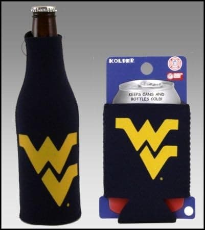 College Team Color Logo Can & Bottle Holder Insulator Beverage Cooler Set