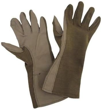 Voodoo 20-742203010 Nomex Flight Gloves, Size 10, Sage Green