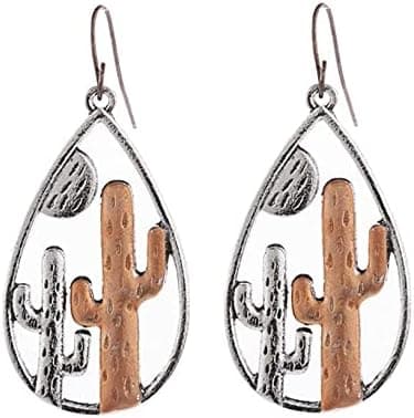 Beautiful European and American Desert Cactus Pendant Earrings Annual Gift Female Jewelry Female Earrings