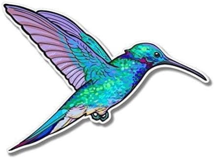 Hummingbird Colorful Vinyl Sticker - Car Phone Helmet Bumper Sticker Decal