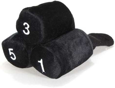 MECO(TM)Protective Golf Club Head Covers Set Black
