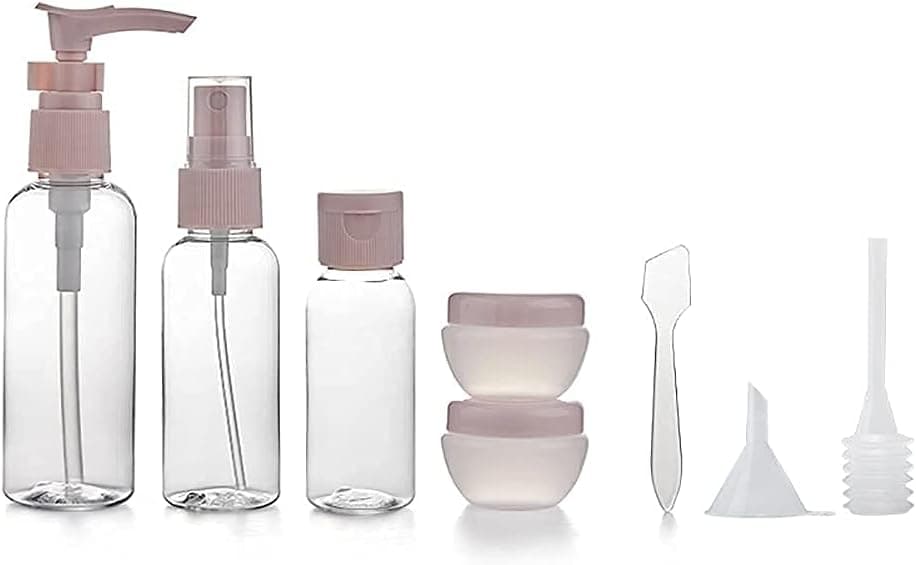 N-Y Travel Kit for Women, Travel Bottles Tsa Approved Duty Toiletry Bag Containers Set for Shampoo Lotion Soap (BPA Free)