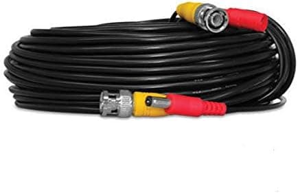 Security Camera Video CCTV BNC Power/Siamese Cable (10 FT, Black)