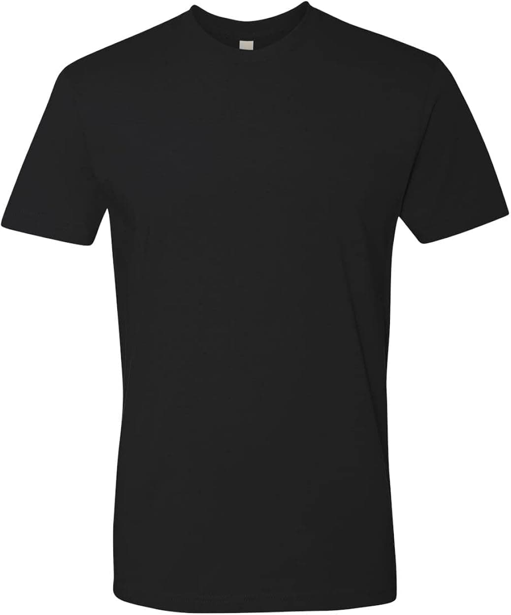 Next Level Mens Premium Fitted Short-Sleeve Crew T-Shirt - Black + Heather Grey (2 Pack) - X-Large