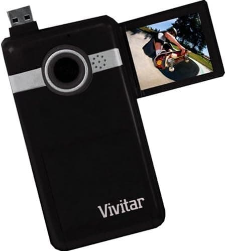 Vivitar DVR410-BLK Digital Video Recorder with 1.8-inch 180 Swivel LCD - DVR410BK