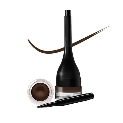 Brown Gel Eyeliner w/ Built in Brush - NON GMO Makeup - 24 hour Smudge and Waterproof!