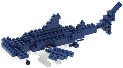 KAWADA nanoblock - Hammerhead Shark [Sea Friends], Nanoblock Collection Series Building Kit