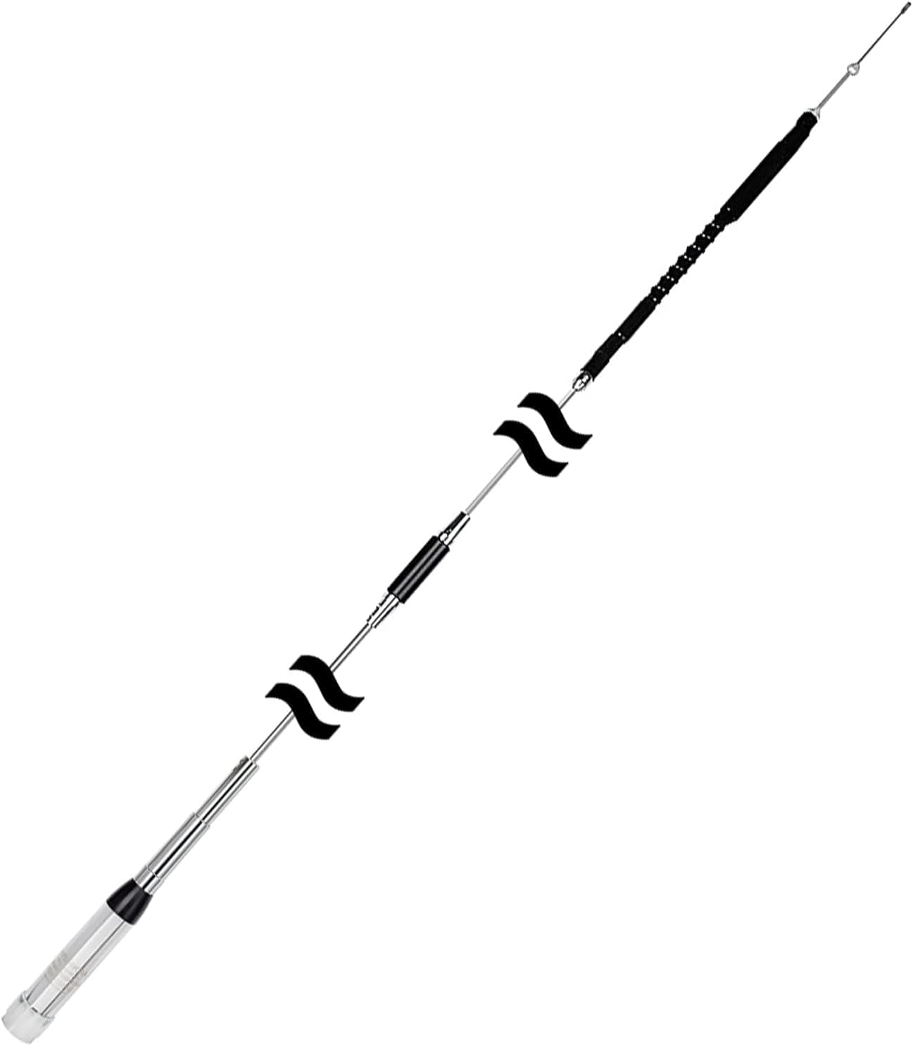 HYSHIKRA 29/50/144/430Mhz Quad Band Mobile Antenna, CB UHF VHF 53inches Vehicle Antenna for Yaesu Midland Kenwood Motorola Icom Ham Transceiver