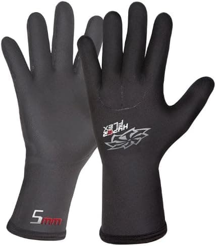 Hyperflex 5mm Neoprene Mesh Wetsuit Gloves - Superior Warmth. Perfect for Sailing, Canoeing, Rowing, Surfing, Kiteboarding or Scubadiving