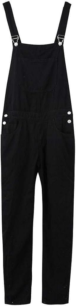 iYYVV Mens Overall Jeans Wash Work Jumpsuit Streetwear Pocket Bib Denim Pants Trousers