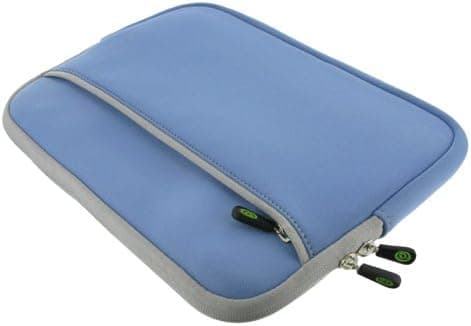 rooCASE Neoprene Netbook Sleeve Case Cover for Acer Aspire One 10.1-Inch AOD255-2640 Netbook (Invisible Zipper Dual-Pocket - Blue)