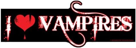I Love Vampires (Bumper Sticker)