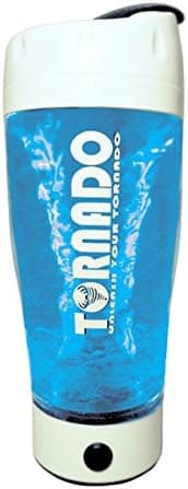 Tornado Shaker Cup, Revolutionary Vortex Mixer in a Bottle. Portable Blender Abilities at The Gym. 16-Ounce White Clear