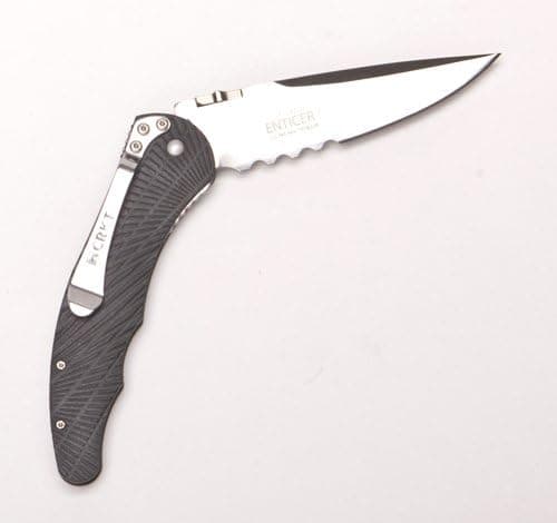 CRKT Enticer Assisted Open Folding Pocket Knife, Serrated Edge 1061