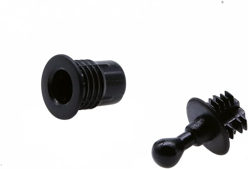 Treedix 12pair Speaker Grill Peg Kit Plastic Ball and Socket Type Grill Guides Pegs Cloth Buckle Screws Speaker Parts Accessories(14x14x11 mm)