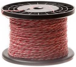 ECore Cables 24 AWG Cross Connect Wire - 1 Pair - Cat5e Rated - Red/White - R/W-W/R - 1000 FT