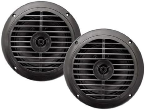 Enrock EKMSB52 Pair 100 Watts 5.25'' Waterproof Black Marine Speakers