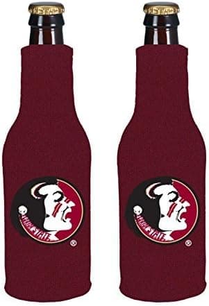 College Team Logo Color Bottle Suit Holder Holder Cooler 2-Pack (Florida State) Seminoles)