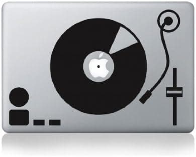 Record Turntable for MacBook Laptop Vinyl Sticker Decal.