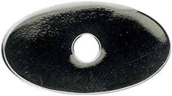 Small Oval Backplate 1-1/4" Long Polished Chrome