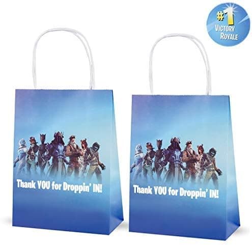 12 PCS Video Game Party Supplies Favor Gift Bags, Goodie Bag for Birthday Party