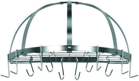 Old Dutch Pot Rack, 22" x 11" x 12", Satin Nickel